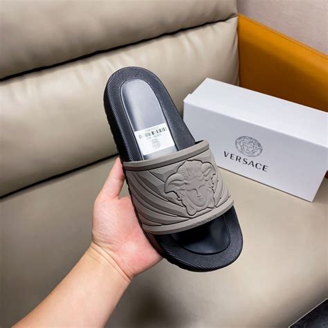 mens versace slippers|farfetch Versace slippers.